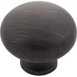 1-1/4 Inch Diameter Cottage Cabinet Knob, Vintage Bronze