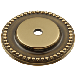 Savannah Back-plate 1-1/2 inch Diameter Sherwood Antique Brass