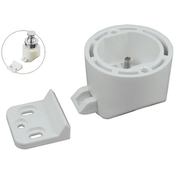 Push Knob Latch Body with Screws for PKL-07 and PKL-08 Push Knobs, White