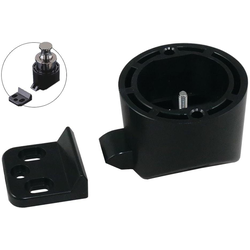 Push Knob Latch Body with Screws for PKL-07 and PKL-08 Push Knobs, Black