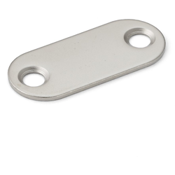 1-3/8 Inch Length Counterplate for Magnetic Catches, Stainless Steel