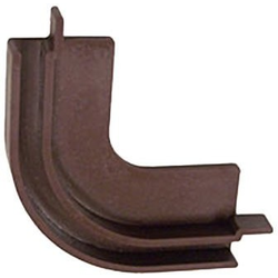 30% OFF Flush Mount Tambour Door Track Corner for 3/16" Tambour Thickness, Brown