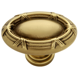 Ribbon and Reed Knob 1-5/8 inch Diameter Winchester Brass