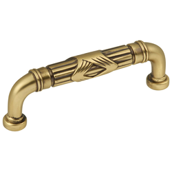 Ribbon and Reed Pull 3-3/4 inch Center to Center Winchester Brass