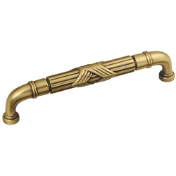 Ribbon and Reed Pull 6-5/16 inch Center to Center Winchester Brass