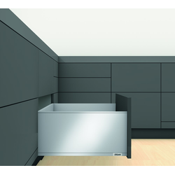 20 Inch Length Series F LEGRABOX Metal Drawer System Kit, Drawer Height 9-1/2", 125 lb Load Capacity, Orion Gray