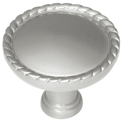 Annapolis Knob 1-1/2 inch Diameter Satin Nickel