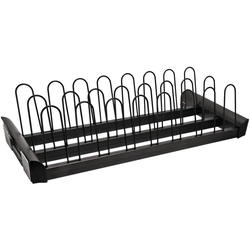 30 Inch Width TAG ENGAGE Pull-Out Shoe Rack, Black