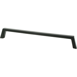 Berenson Brookridge 12 Inch Center to Center Matte Black Appliance Pull, Zinc Material, Transitional Style