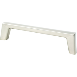 Berenson Brookridge Collection 5-1/16 Inch Center to Center Cabinet Pull, Brushed Nickel Finish, Zinc Material, Transitional Style