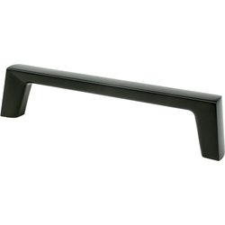 Berenson Brookridge 5-1/16 Inch Center to Center Matte Black Cabinet Pull, Zinc Material, Transitional Style, Classic Comfort Series