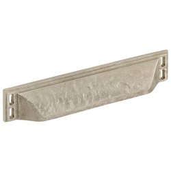 Riverside Cup Pull 3-3/4 inch and 5-1/16 inch Center to Center Nat. White Bronze