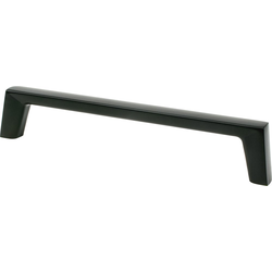 Berenson Brookridge 6-5/16 Inch Center to Center Matte Black Cabinet Pull, Zinc Material, Transitional Style