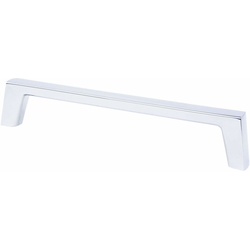 Berenson Brookridge 6-5/16 Inch Center to Center Polished Chrome Cabinet Pull, Zinc Material, Transitional Style, Classic Comfort Series