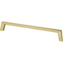 Berenson Brookridge Collection, 8-13/16 Inch Center to Center Cabinet Pull, Modern Brushed Gold, Zinc Material, Transitional Style