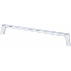 Berenson Brookridge 8-13/16 Inch Center to Center Polished Chrome Cabinet Pull, Zinc Material, Transitional Style, Classic Comfort Series