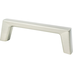 Berenson Brookridge 3-3/4 Inch Center to Center Cabinet Pull in Brushed Nickel Finish, Zinc Material, Transitional Style
