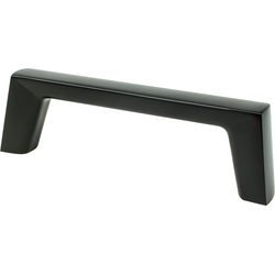 Berenson Brookridge 3-3/4 Inch Center to Center Matte Black Cabinet Pull, Zinc Material, Transitional Style