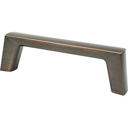 Berenson Brookridge 3-3/4 Inch Center to Center Cabinet Pull, Verona Bronze, Zinc Material, Transitional Style
