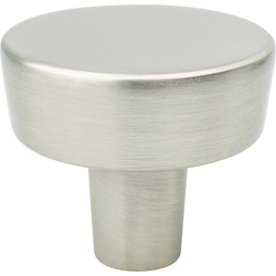 Berenson Brookridge 1-9/32 Inch Diameter Round Cabinet Knob, Brushed Nickel Finish, Classic Comfort Series, Zinc Material, Transitional Style