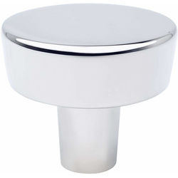 Berenson Brookridge 1-9/32 Inch Diameter Round Cabinet Knob, Polished Chrome Finish, Zinc Material, Classic Comfort Series