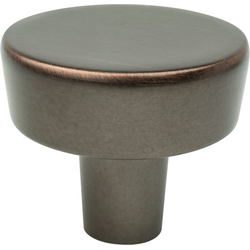 Berenson Brookridge 1-9/32" Diameter Round Cabinet Knob in Verona Bronze Finish, Zinc Material, Transitional Style for Home and Business
