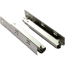  12 Inch Length VLS 2.0 Soft-Close Full Extension Undermount Slide for Up To 5/8 Inch Width Drawer Sides, 90 lb. Load Rating, Front Locking Devices Required, Zinc Plated Steel