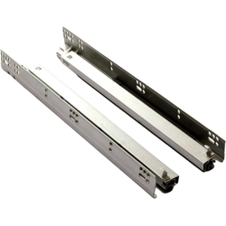 18 Inch Length VLS 2.0 Soft-Close Full Extension Undermount Slide for Up To 5/8 Inch Width Drawer Sides, 90 lb. Load Rating, Front Locking Devices Required, Zinc Plated Steel 