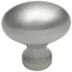 Solid Brass Knob 1-1/4 inch Diameter Satin Nickel