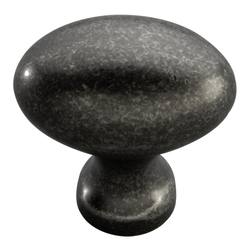 Prestiqe Knob 1-1/4 inch Diameter Black Nickel Vibed