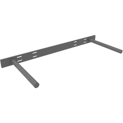 22-1/2 Inch Width x 10 Inch Depth Floating Shelf Support Rod Bracket, Raw Steel