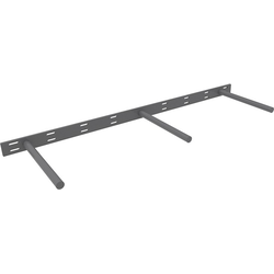 34-1/2 Inch Width x 10 Inch Depth Floating Shelf Support Rod Bracket, Unfinished Steel