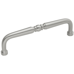 Power and Beauty Pull 4 inch Center to Center Satin Nickel