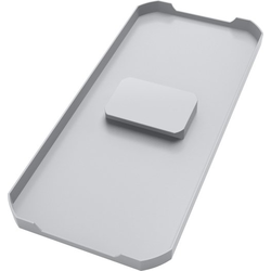 Lid for 22 Quart Pull-Out Plastic Waste Container, Light Gray