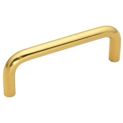 Wire Pulls Pull 3 inch Center to Center Polished Brass