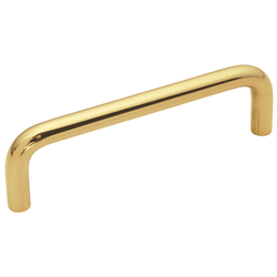 Wire Pulls Pull 3-1/2 inch Center to Center Polished Brass