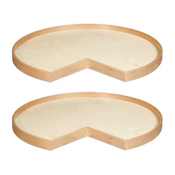 23% OFF Magnum 32 Inch Diameter Pie Cut Lazy Susan Shelves with Swivel Bearing, 2 Included, Prefinished Maple and Birch