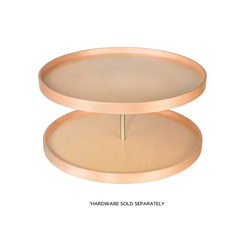 28 Inch Diameter American Made Signature Series 2 Shelf Full Round Lazy Susan Only, Maple