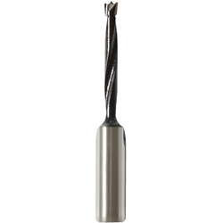 5.5mm CED x 77mm Length x 45mm DOC Carbide Tipped Brad Point Drill, Right Hand Rotation