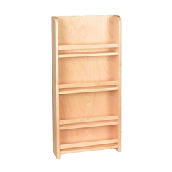  Solid Wood American Made Door Mount Spice Rack, 12 Inch Width x 25-1/2 Inch Height x 3-1/4 Inch Depth, Clear Coat Maple 