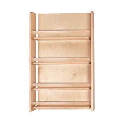 Solid Wood Unassembled American Made Door Mount Spice Rack, 12 Inch Width x 25-1/2 Inch Height x 3-1/4 Inch Depth, Clear Coat Maple