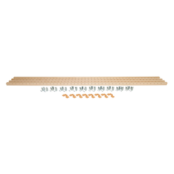23% OFF X-Series 1-1/4" Width x 58-5/8" Length Adjustable Roll-Out Pilaster/Spacer Set with Slide Mounting Brackets for Four Drawers, Slides and Drawers not Included, Clear Coat Maple 