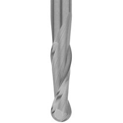 1/4 Inch CED x 2-1/2 Inch Length x 3/4 Inch DOC 2 Flute Bravo Series Upshear Ball End Finishing Tool