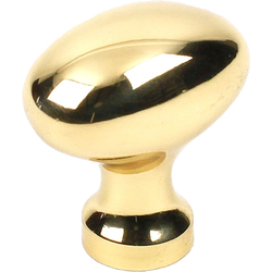 Elite 1 Inch Diameter Polished Brass Cabinet Knob