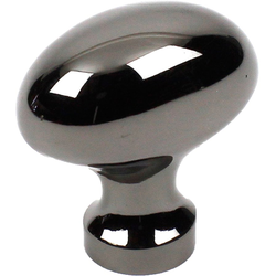 Elite 1-1/4 Inch Diameter Black Nickel Cabinet Knob