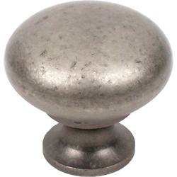 Saturn 1-1/4 Inch Diameter Aged Pewter Cabinet Knob
