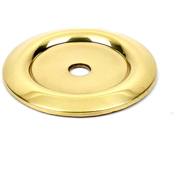 Saturn 1-1/4 Inch Diameter Polished Brass Back-plate