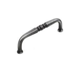 Plymouth 3-1/2 Inch Center to Center Weathered Pewter Cabinet Pull