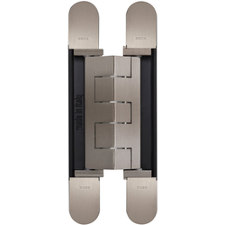 9-1/16 Inch Length x 1-1/4 Inch Width 1432W Series 3D Invisible Hinge, Satin Nickel