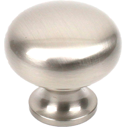 Yukon 1-1/4 Inch Diameter Matte Satin Nickel Cabinet Knob